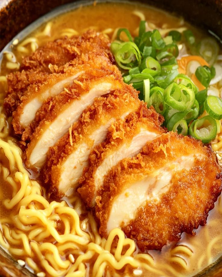 Crispy Breaded Pork Chop Noodles (Katsu-Style) - [Recipe]